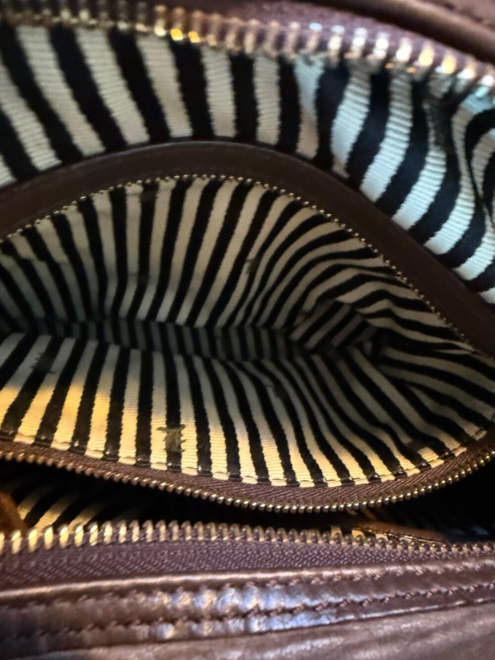 L.A.M.B. by Gwen Stefani Brown Genuine Leather Slouch Hobo Shoulder Handbag | Y2 - Picture 11 of 13